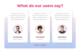 Customer Testimonials With Gradient New Website Seo Tools