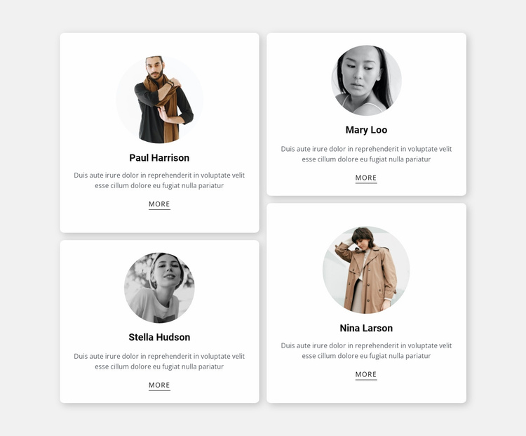 Four workers Website Template