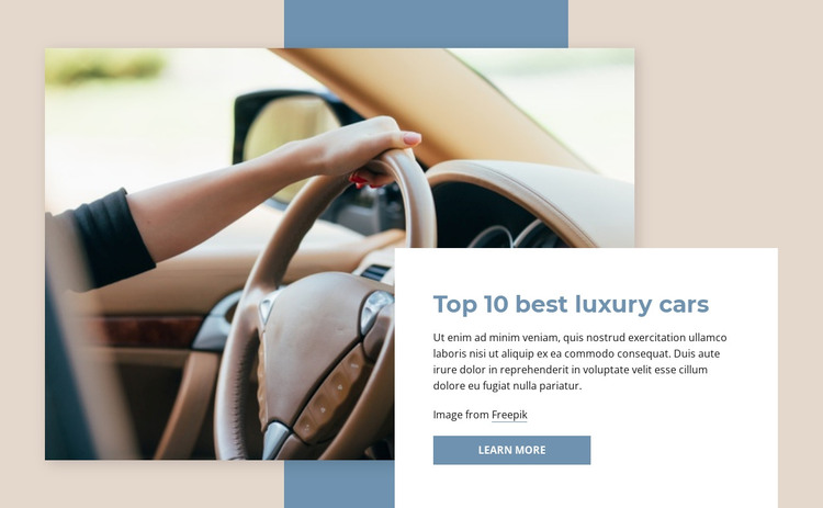 Top luxury cars WordPress Theme