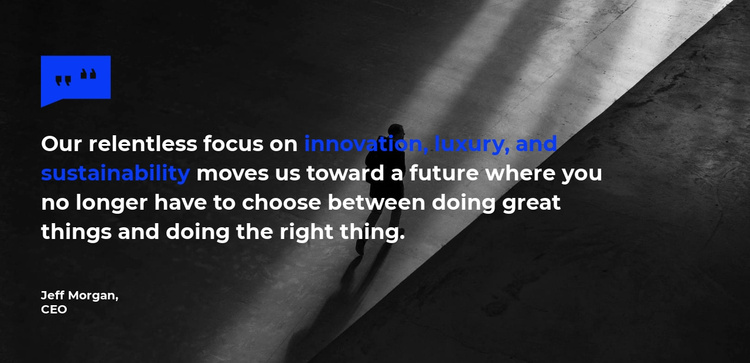 Quote on the background image Joomla Template