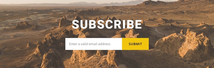 Subscribe to travel news CSS Template