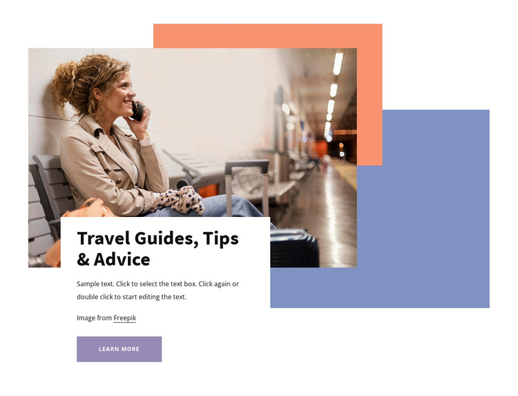 Travel guides and tips HTML5 Template
