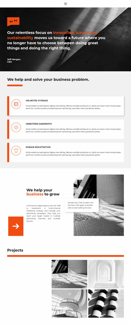 Get started with the free version Website Template