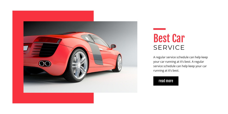 Best car service  Joomla Page Builder