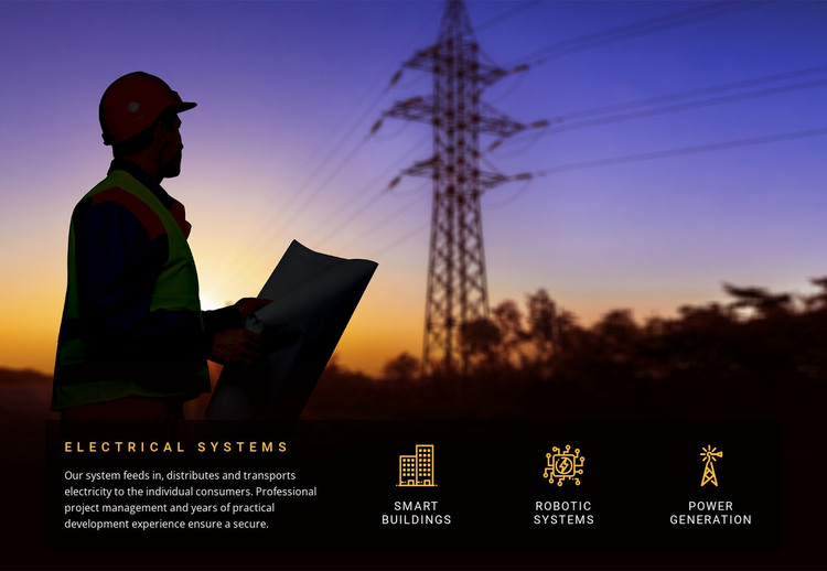 Electrical systems services  WordPress Theme