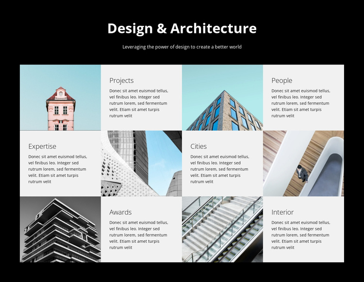Design and architecture studio Website Template