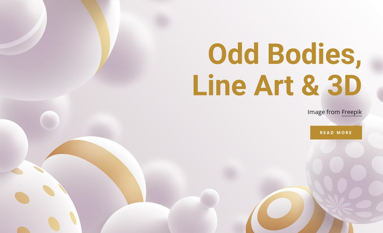 Odd bodies and line art Joomla Template