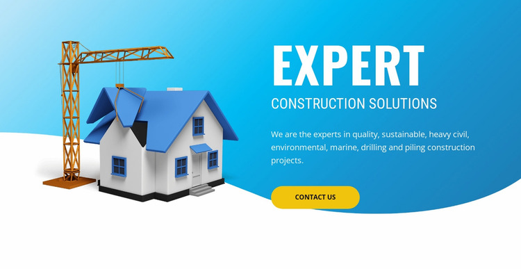 Pre construction solutions Website Mockup
