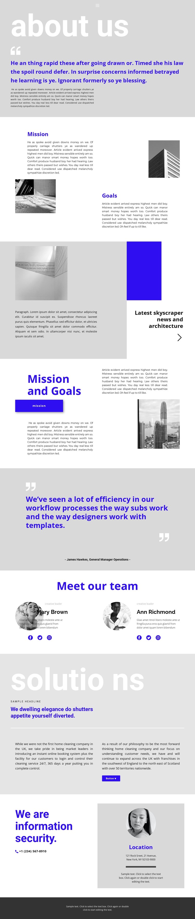 Construction company leader CSS Template