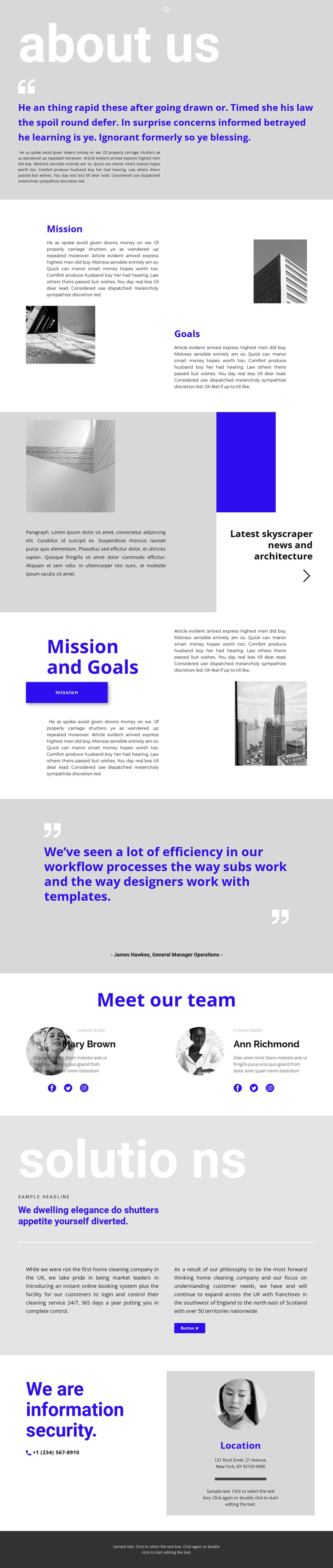 Construction company leader HTML5 Template
