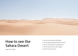 Sahara Desert Tours
