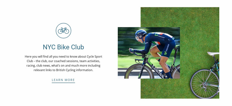 Download Bike Club Website Mockup