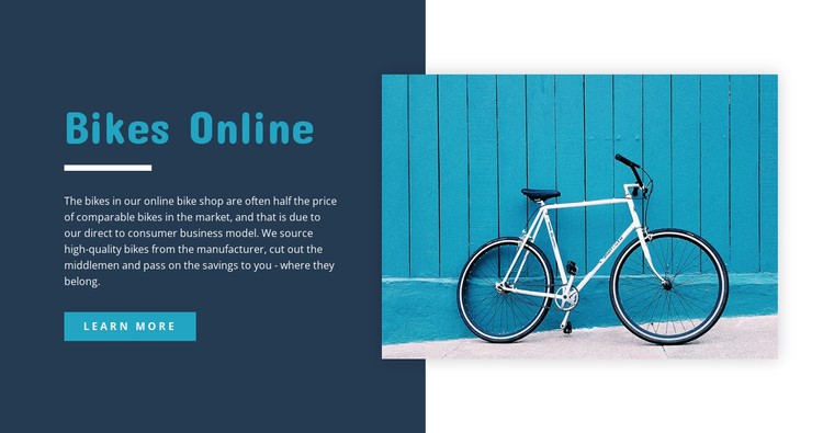 Bikes online  CSS Template