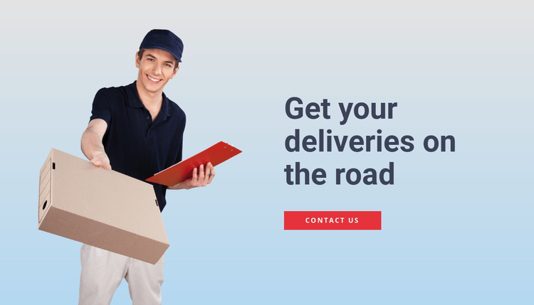 Deliveries services  Website Template