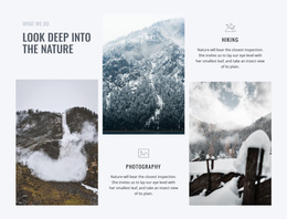 Look Deep Into The Nature Website Editor Free
