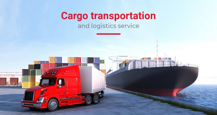 Transportation and logistics service Template