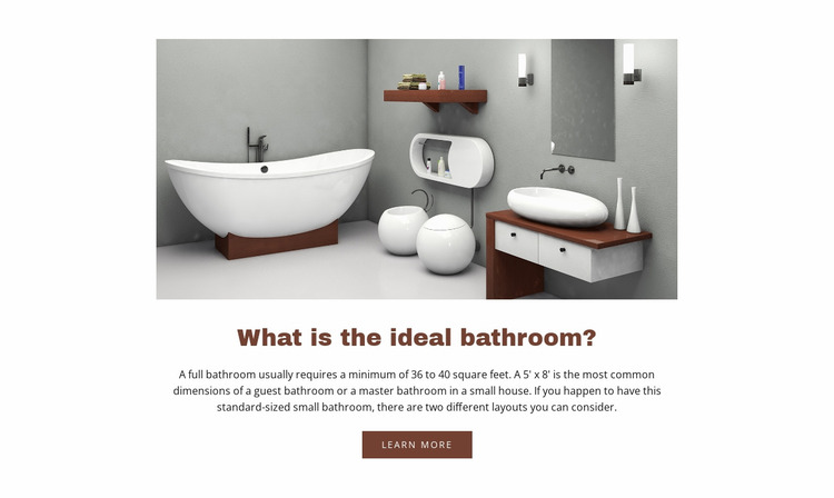 Download Ideal Bathrooms Website Mockup