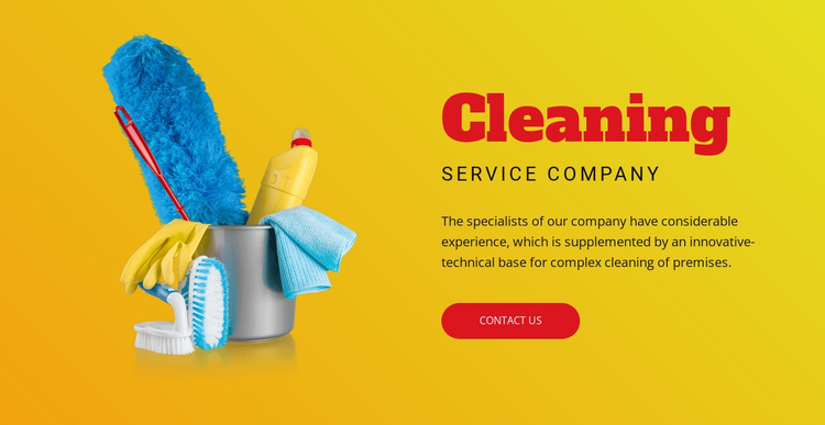 Flexible cleaning plans Website Template