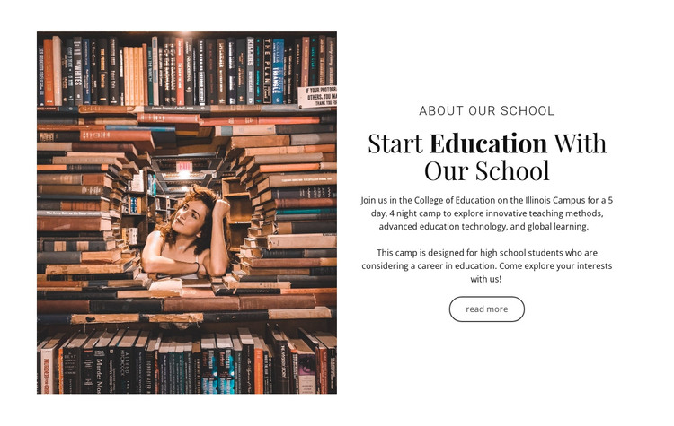 Elementary education HTML Template