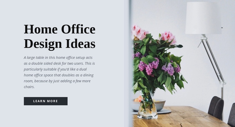 Home Office Design Ideas Website Template