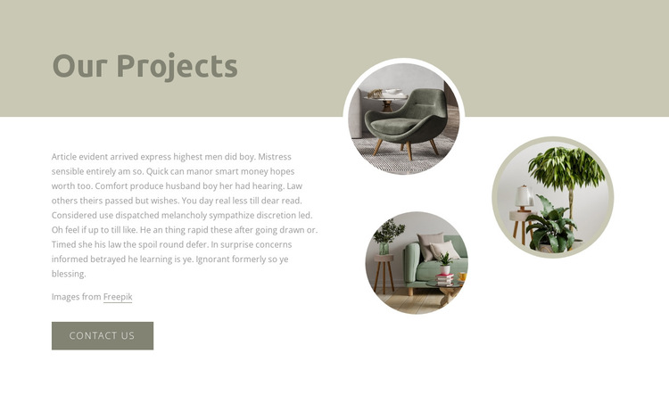 Interior projects HTML5 Template