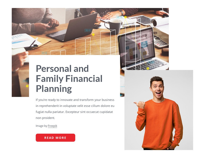Family finance planning WordPress Theme