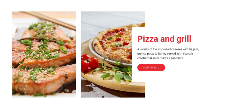 Pizza cafe restaurant Website Builder Software