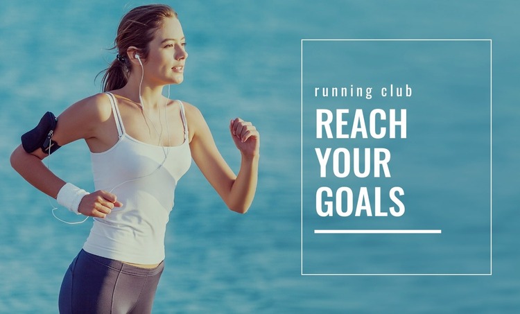 Download Pick Your Running Goal Website Mockup