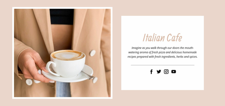 Itallian cafe Website Template