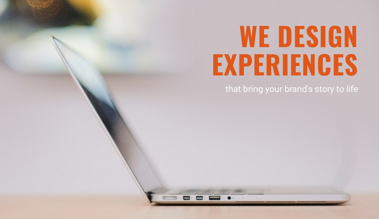 Brand experience agency Website Design