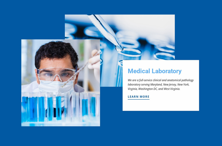 Clinical laboratory Website Template