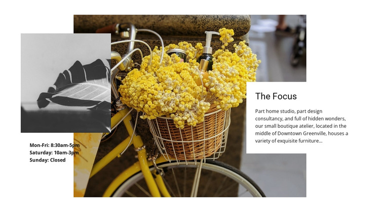 Focus on cute details HTML5 Template