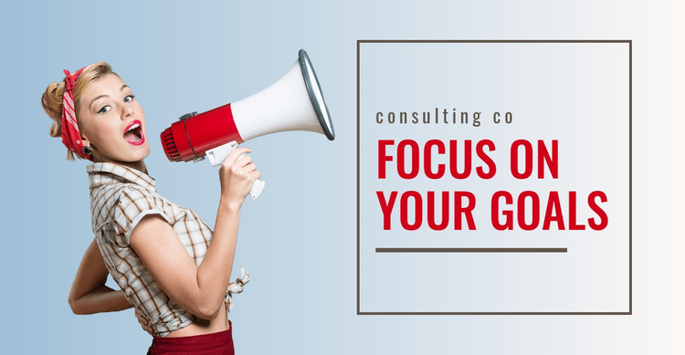 Focus on your goals  Website Builder Templates