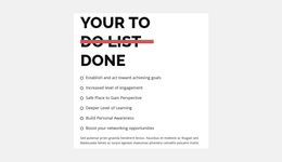 To Do List Website Builder Software