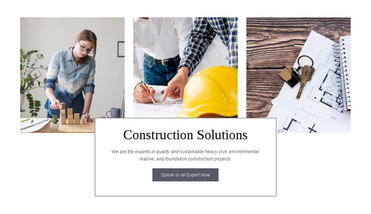 Construction solutions HTML5 Template