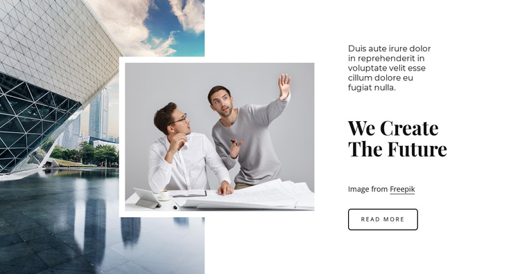 We are the future One Page Template