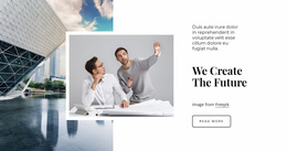 We Are The Future Website Template