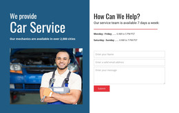 We Provide Car Service Premium WordPress Theme