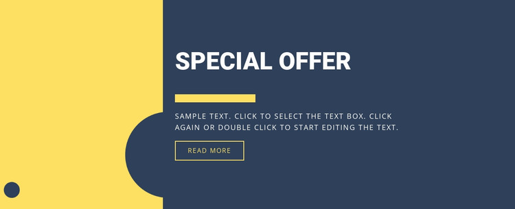 Special offer Website Mockup