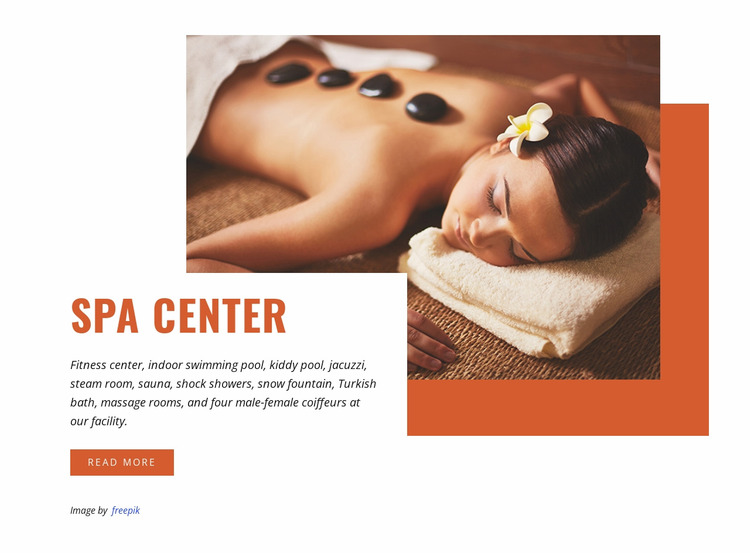 Hot stone massage WordPress Website Builder