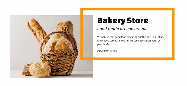 Download Bakery Food Store Website Mockup