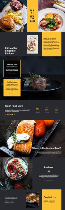 300 Food & Restaurant CSS Templates
