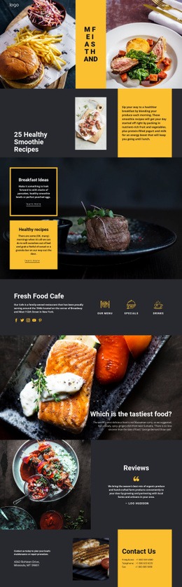 460+ Food & Restaurant Html Code Examples