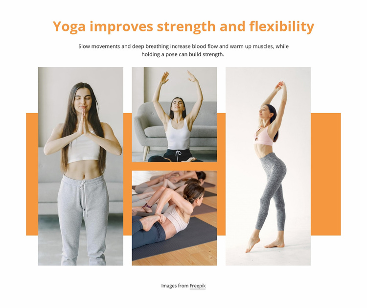 Strenght and flexibility Website Design