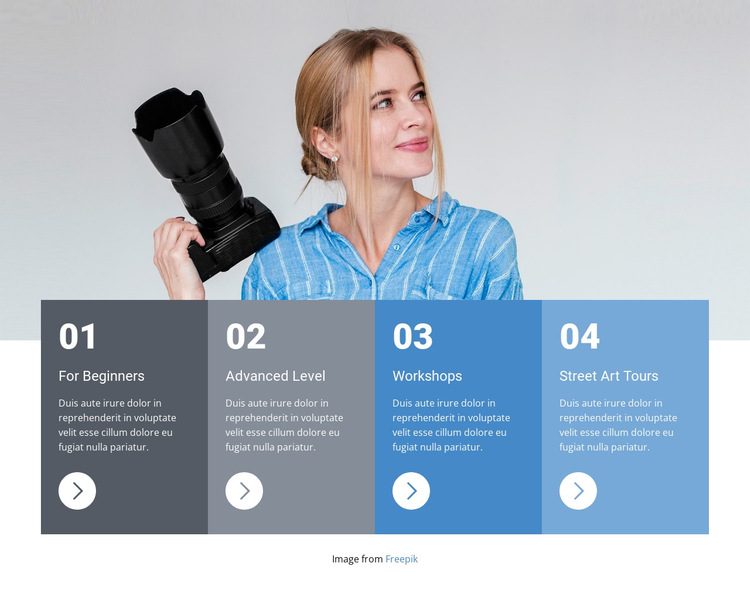 Make more money in photography HTML5 Template