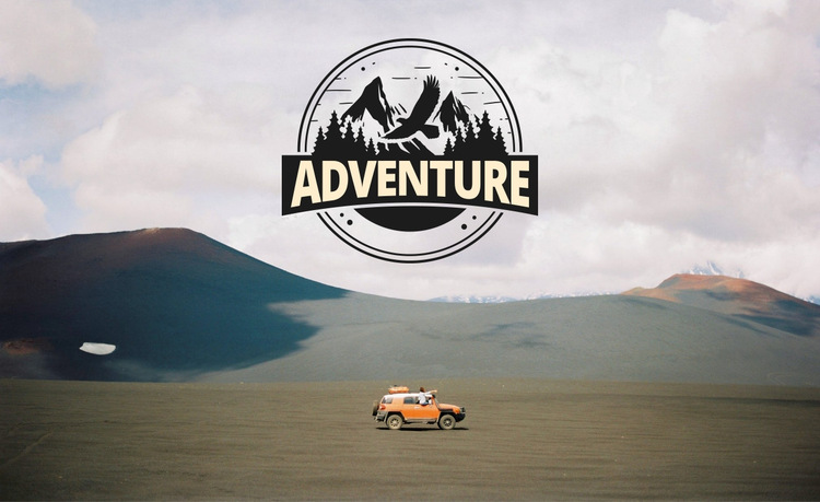 Adventure logo on image HTML5 Template