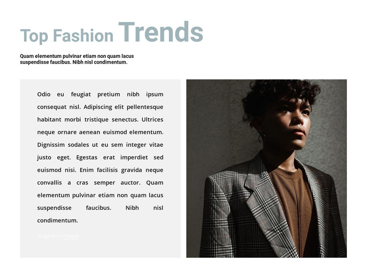 Interesting trends HTML5 Template