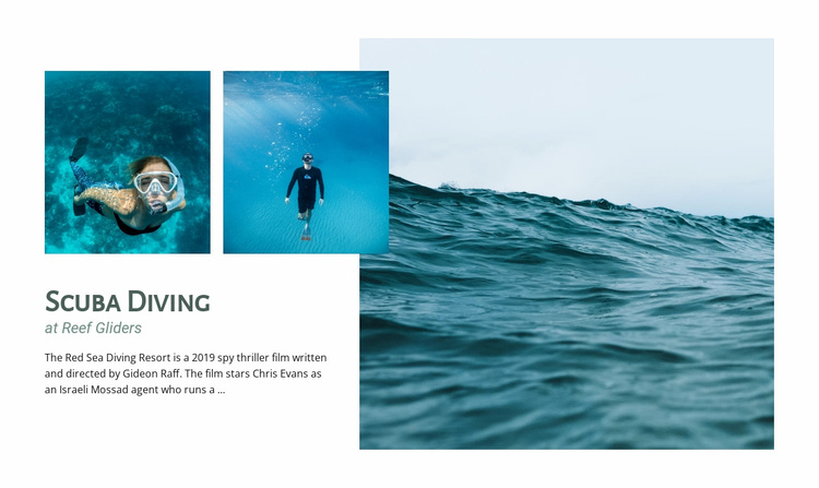 Scuba diving Website Template