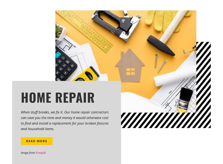 We offer critical repairs Website Builder Software