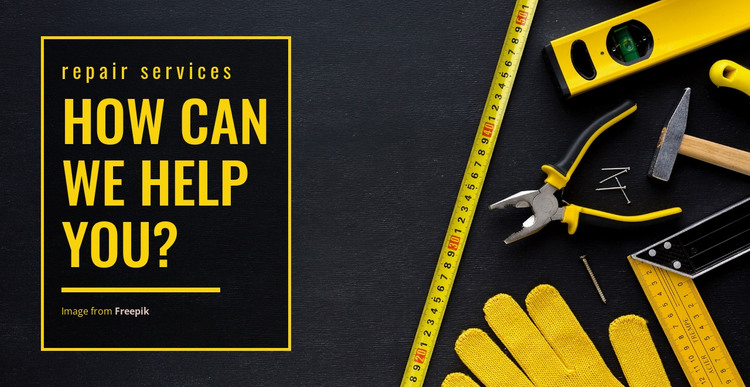 House repair services HTML Template